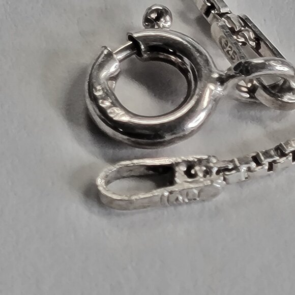 MENS 24 inch 925 Sterling Silver Italy Necklace, 925 Sterling Silver Italy Chain - Picture 9 of 16